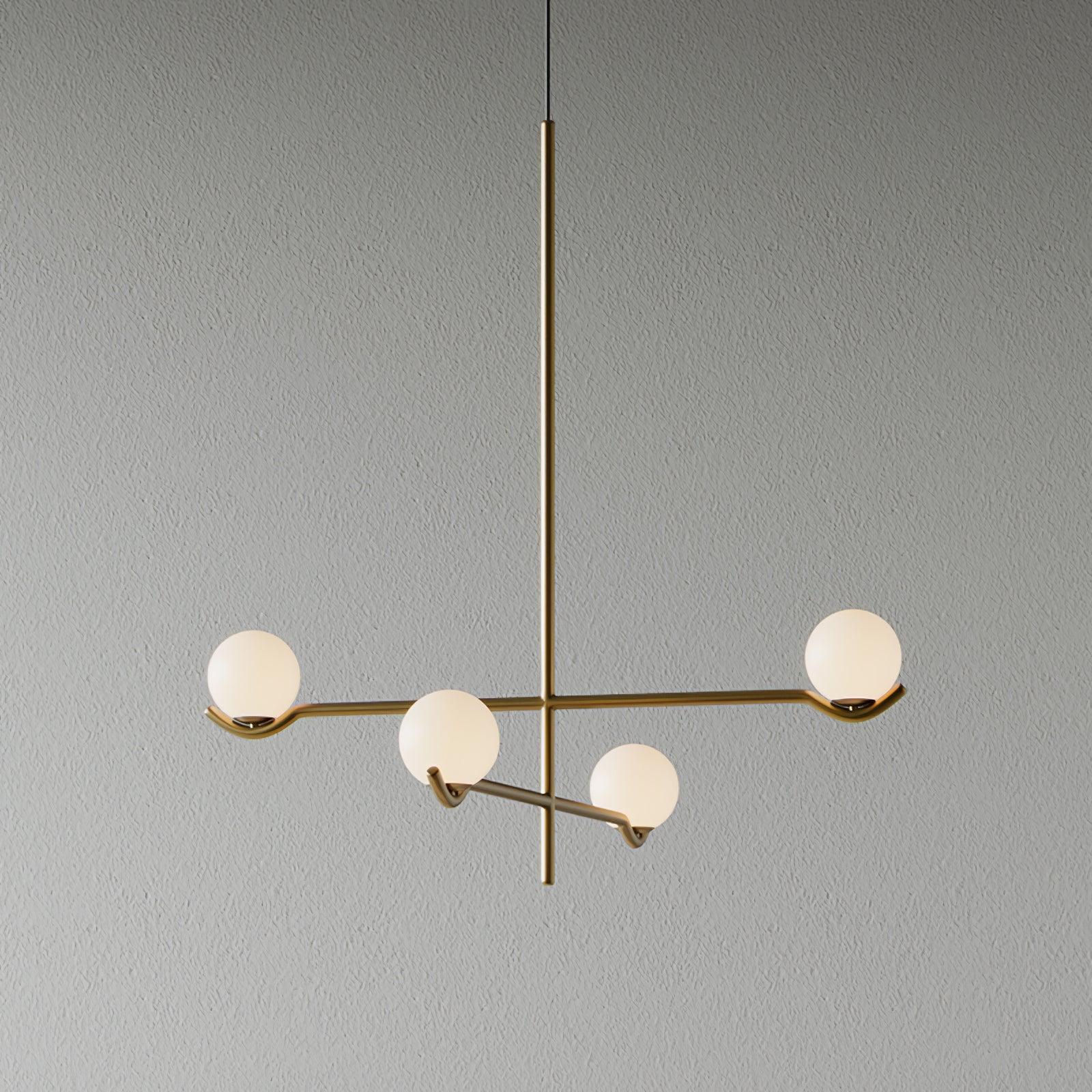 Fayno White Globe Chandelier