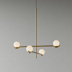 Fayno White Globe Chandelier