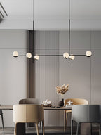 Fayno White Globe Chandelier