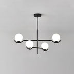 Fayno White Globe Chandelier
