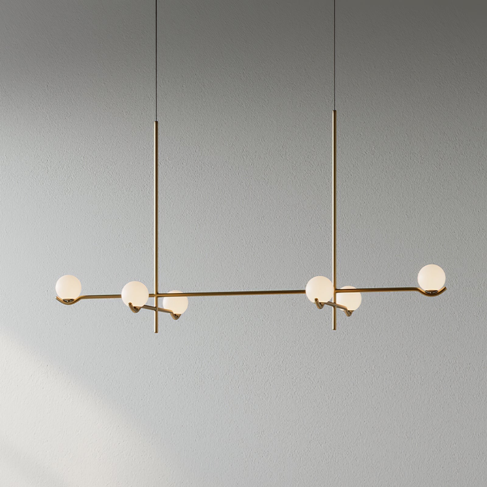 Fayno White Globe Chandelier