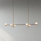 Fayno White Globe Chandelier