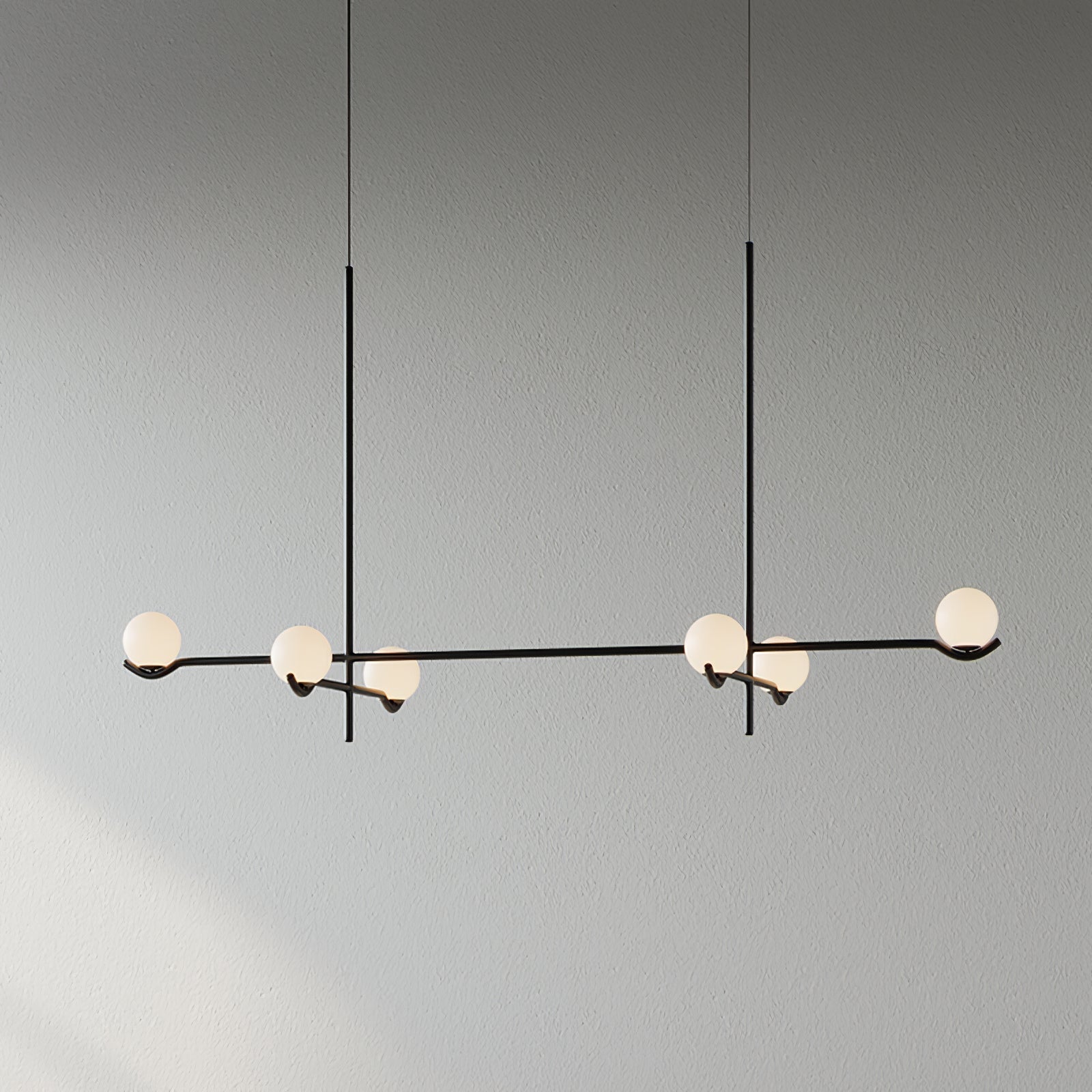 Fayno White Globe Chandelier