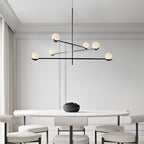 Fayno White Globe Chandelier