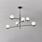 Fayno White Globe Chandelier