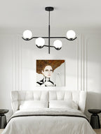 Fayno White Globe Chandelier