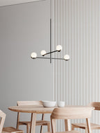 Fayno White Globe Chandelier