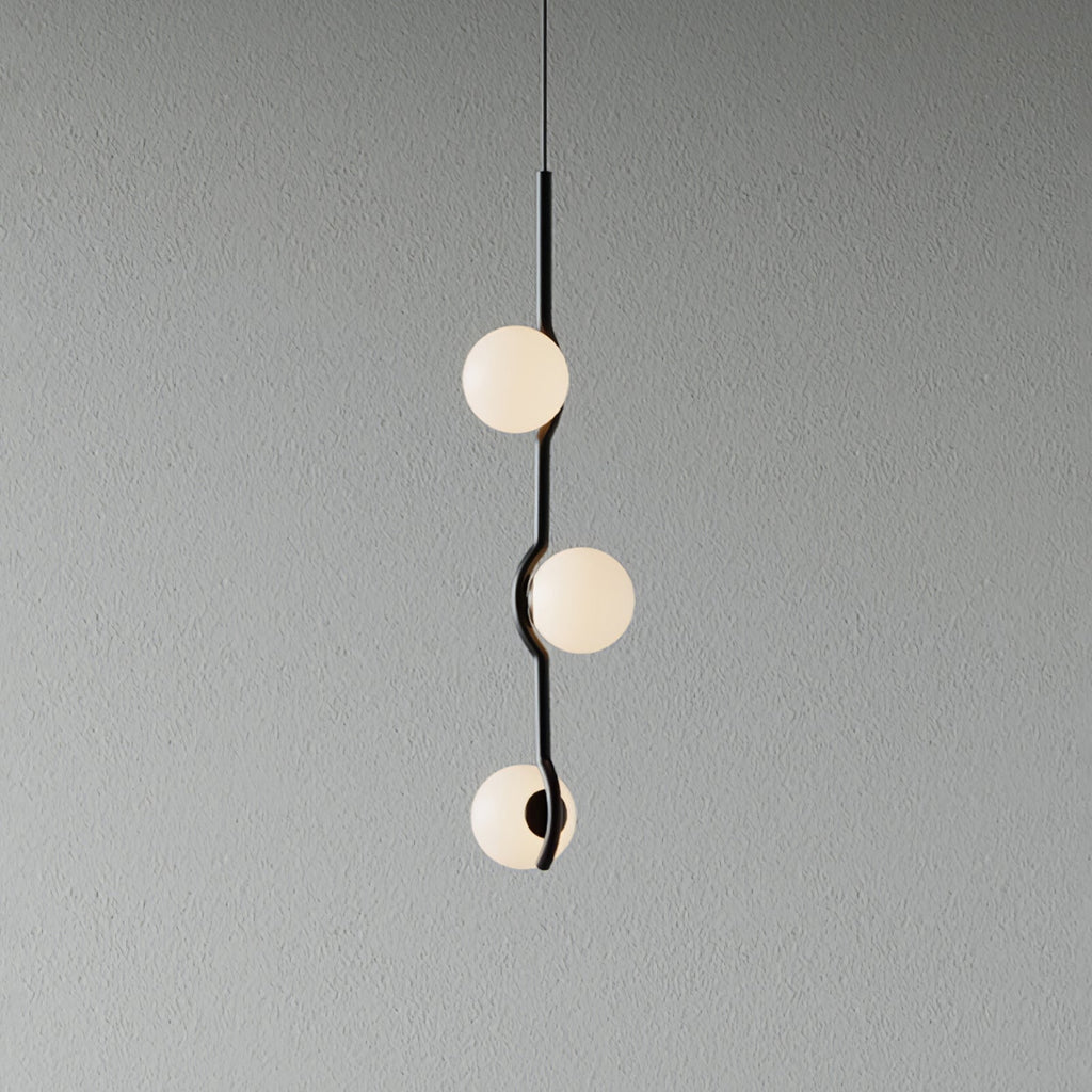 Fayno White Globe Chandelier