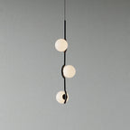 Fayno White Globe Chandelier