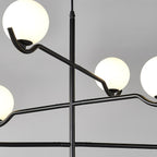 Fayno White Globe Chandelier