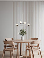 Fayno White Globe Chandelier