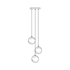 Sultana Chandelier Alabaster Cluster Orb Cascade