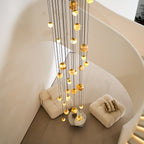 Sultana Chandelier Alabaster Cluster Orb Cascade