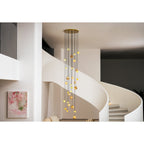 Sultana Chandelier Alabaster Cluster Orb Cascade
