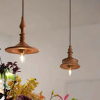 Pendant Lamp Wood Walnut Shade Modern Minimalist Cozy Warm