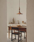 Pendant Lamp Wood Walnut Shade Modern Minimalist Cozy Warm