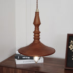 Pendant Lamp Wood Walnut Shade Modern Minimalist Cozy Warm