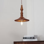 Pendant Lamp Wood Walnut Shade Modern Minimalist Cozy Warm