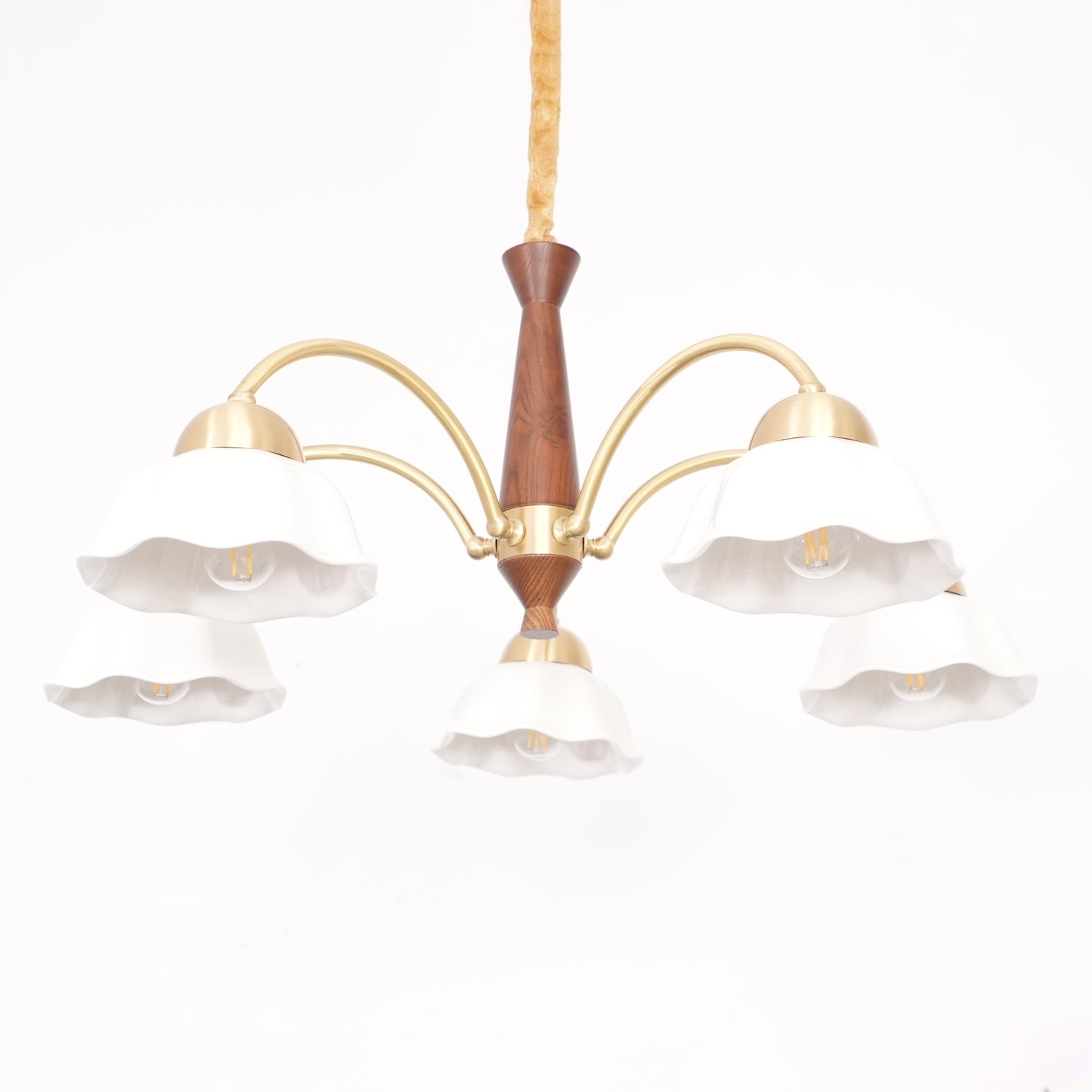 Bellin Floral Chandeliers Wood Ceramic