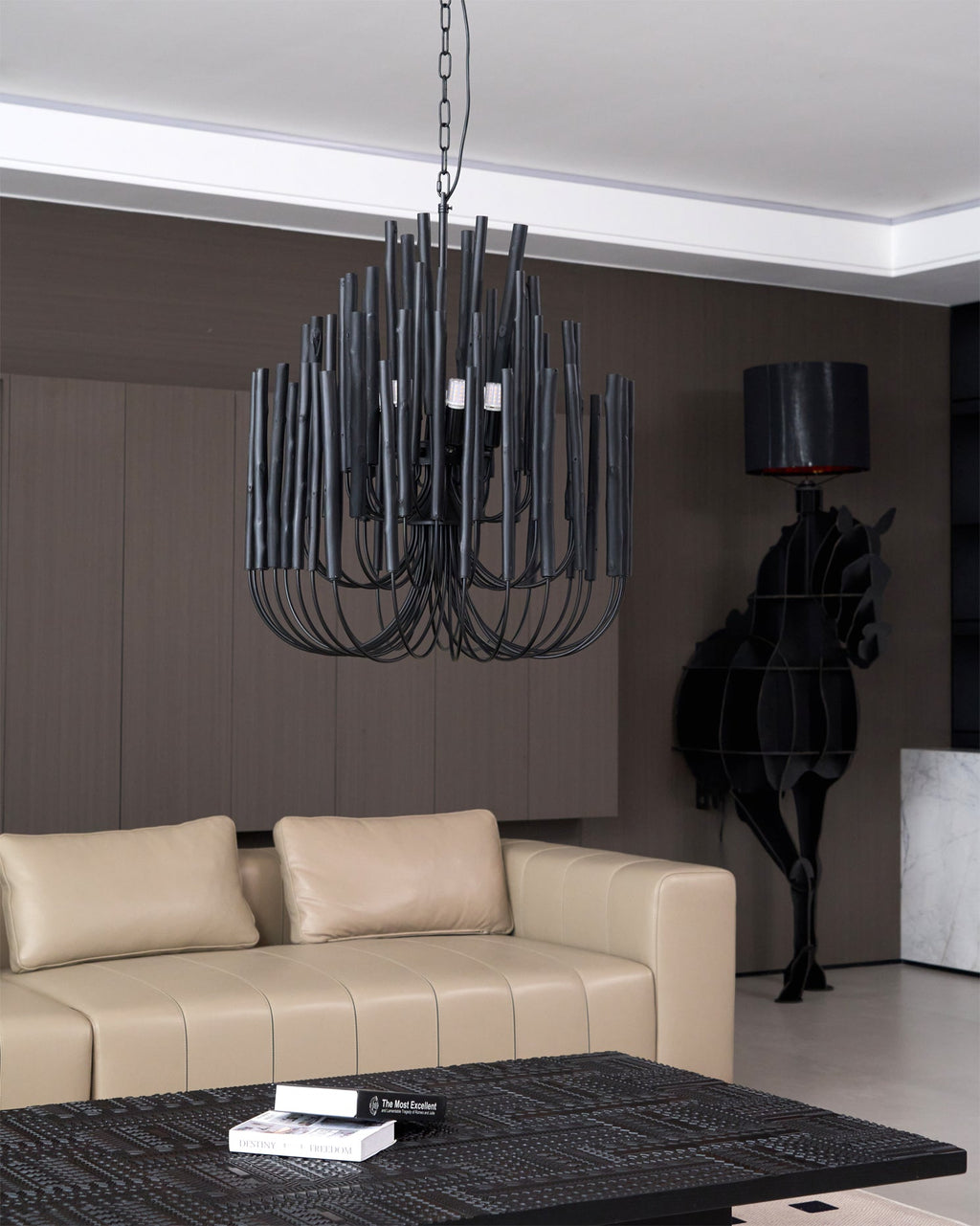 Nyphaiel Postmodern Luxury Wood Chandelier