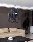 Nyphaiel Postmodern Luxury Wood Chandelier