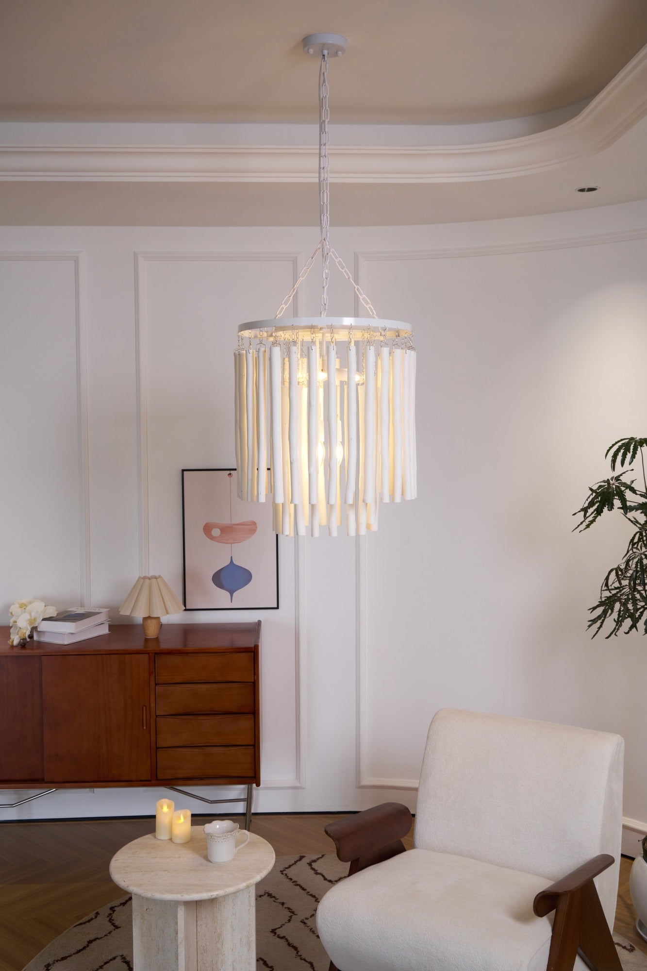 Nyphaiel Postmodern Luxury Wood Chandelier