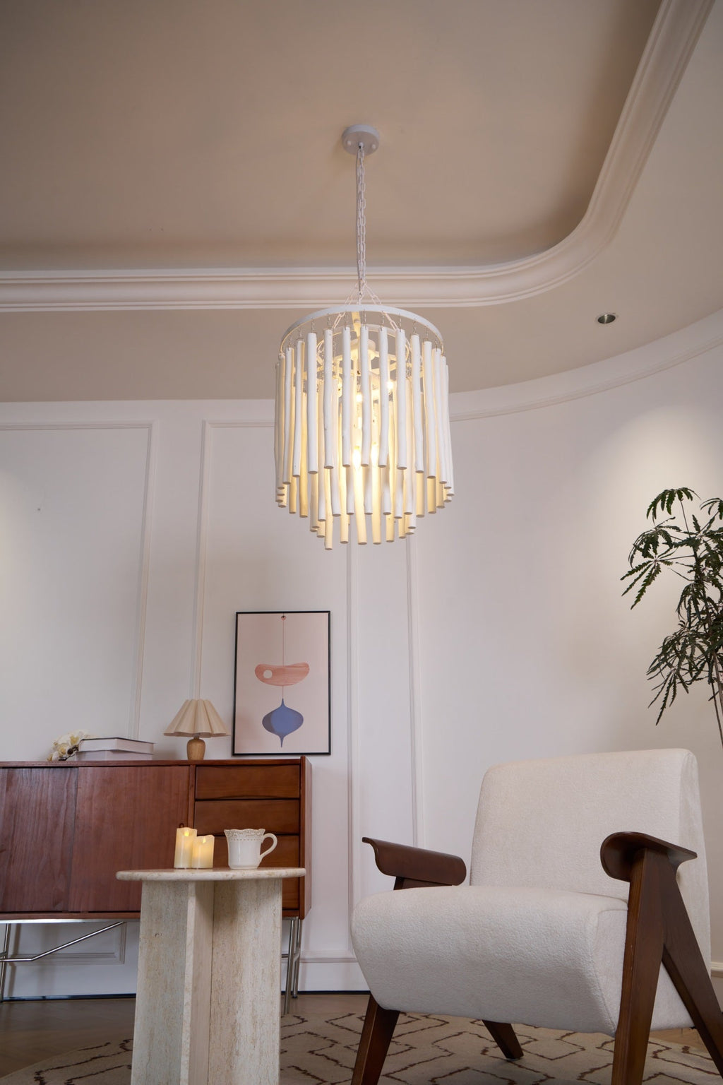 Nyphaiel Postmodern Luxury Wood Chandelier