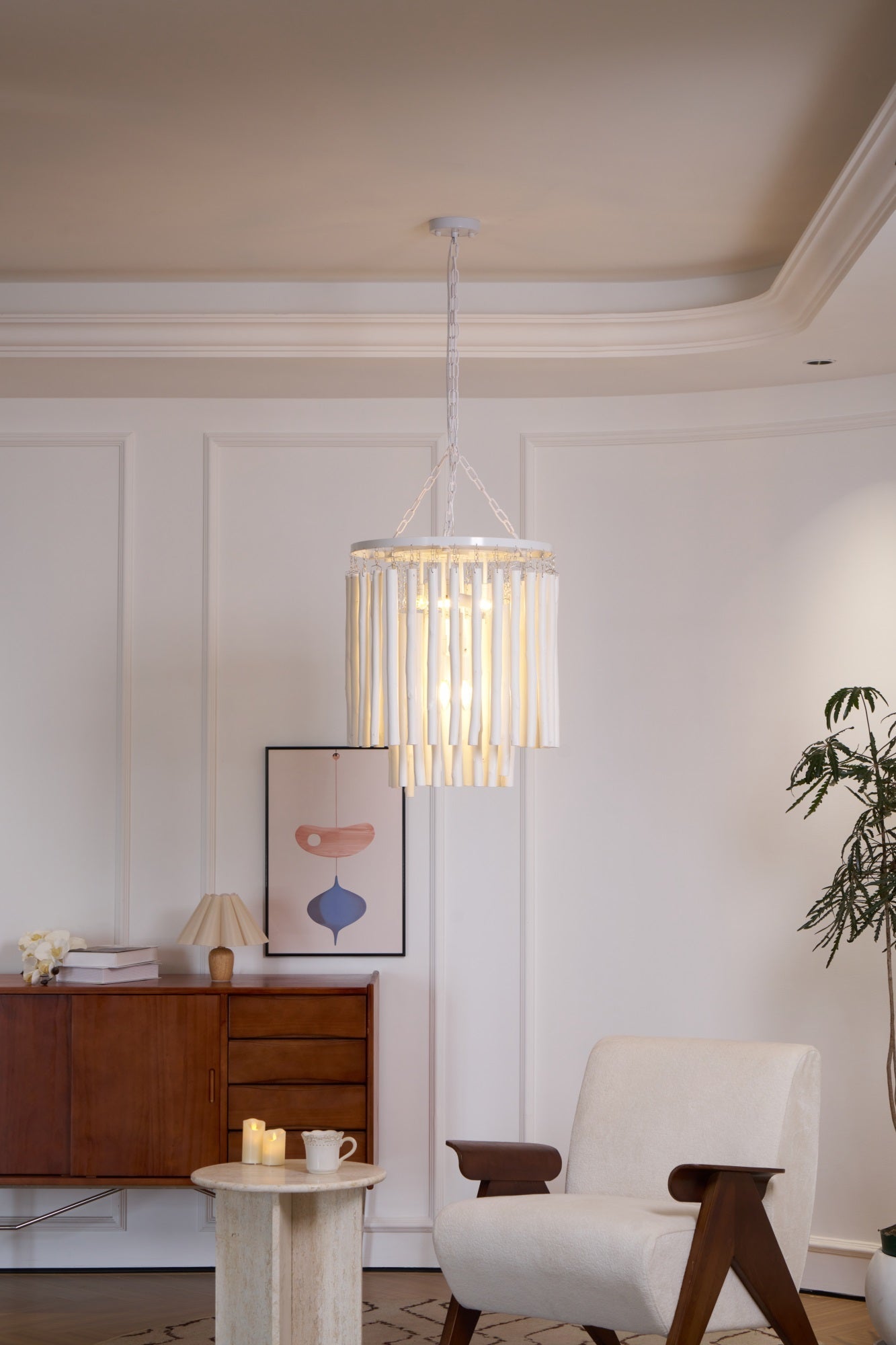 Nyphaiel Postmodern Luxury Wood Chandelier