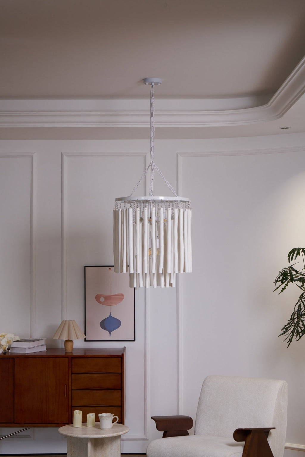 Nyphaiel Postmodern Luxury Wood Chandelier
