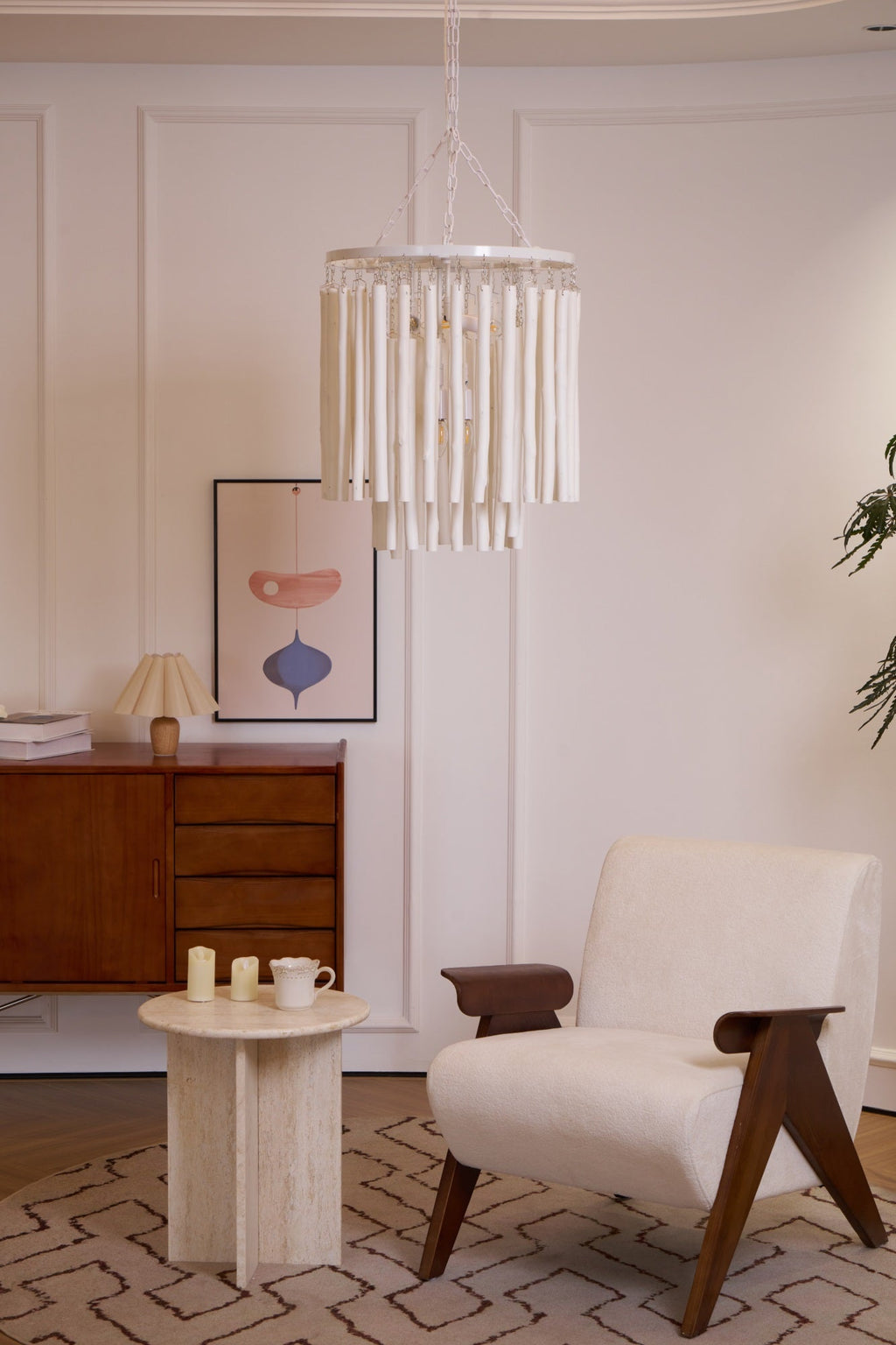 Nyphaiel Postmodern Luxury Wood Chandelier