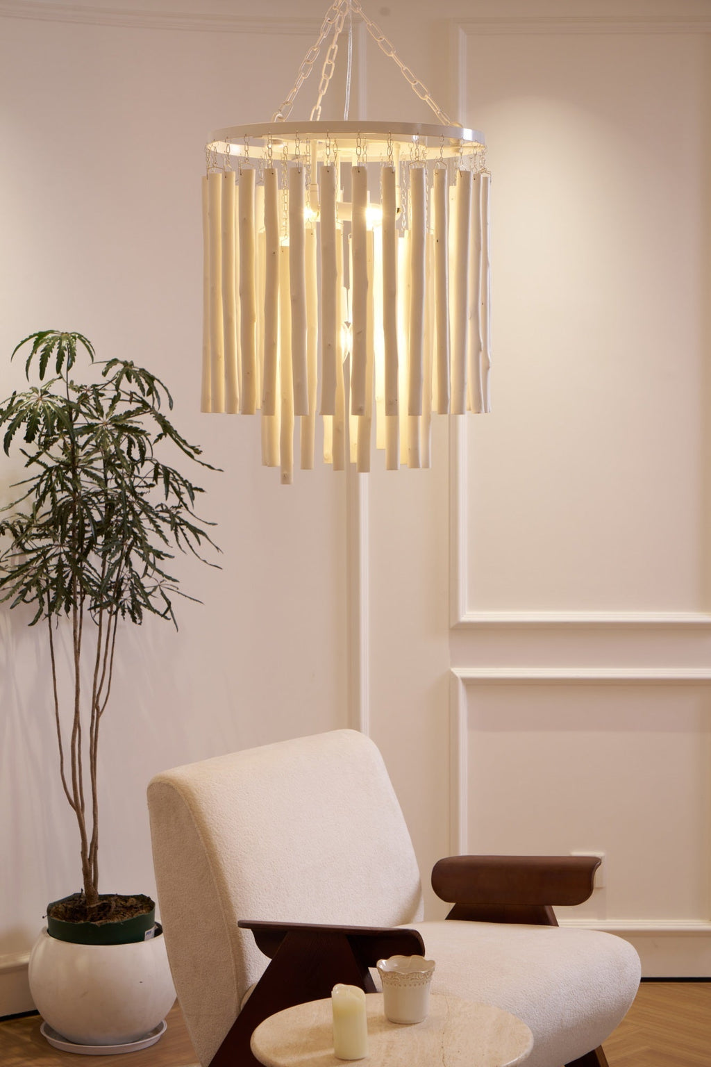 Nyphaiel Postmodern Luxury Wood Chandelier