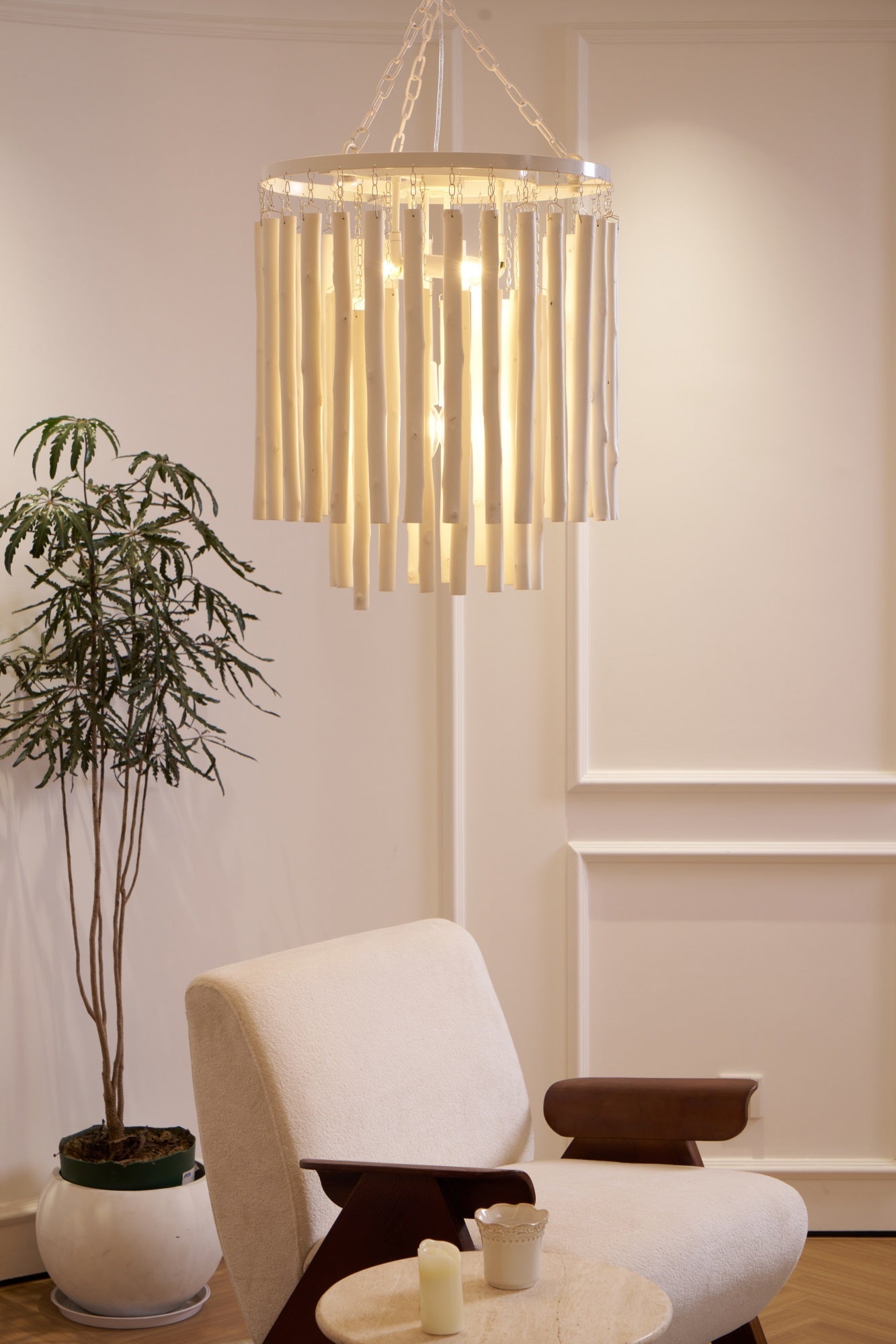 Nyphaiel Postmodern Luxury Wood Chandelier