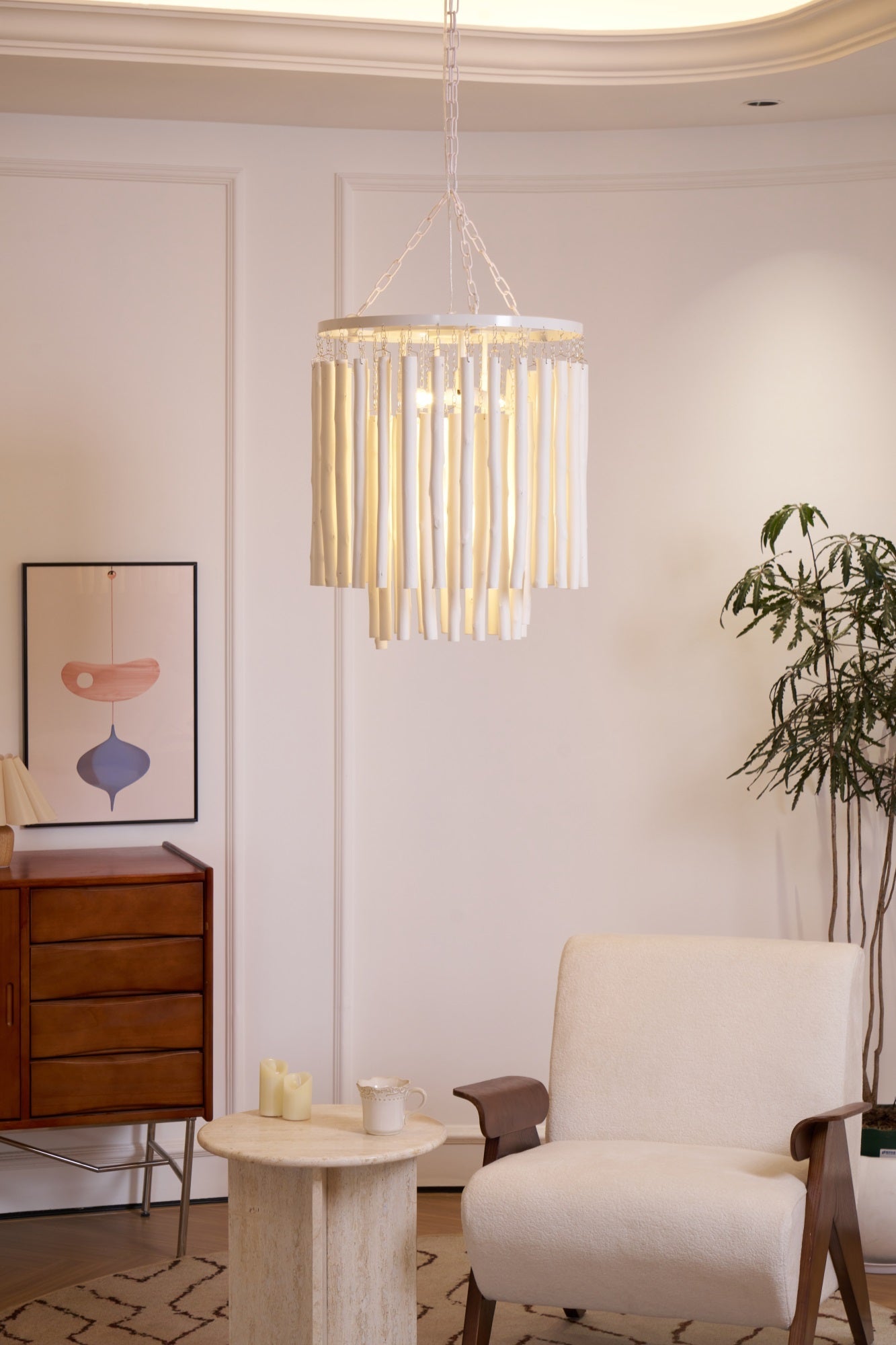 Nyphaiel Postmodern Luxury Wood Chandelier