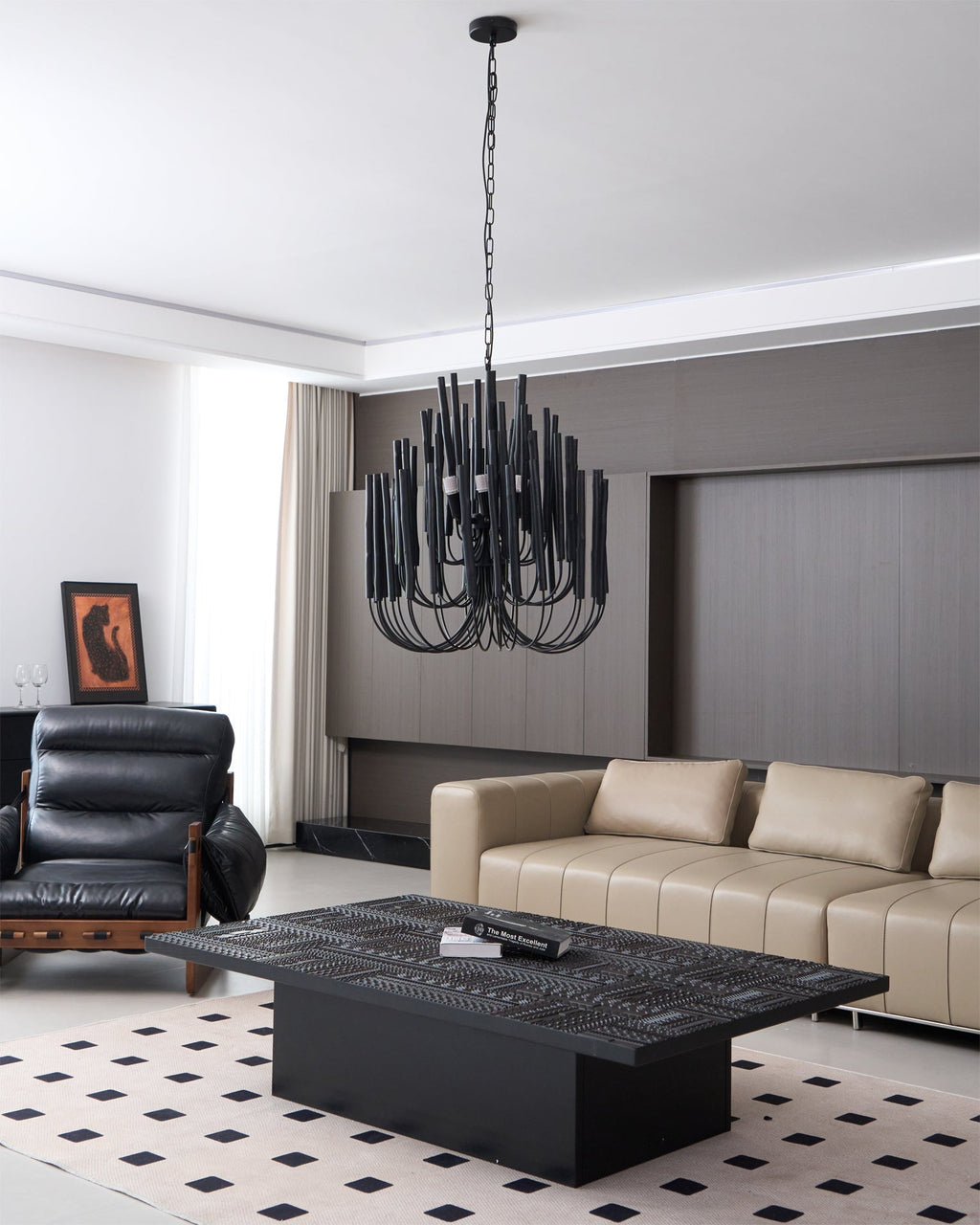 Nyphaiel Postmodern Luxury Wood Chandelier