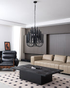 Nyphaiel Postmodern Luxury Wood Chandelier