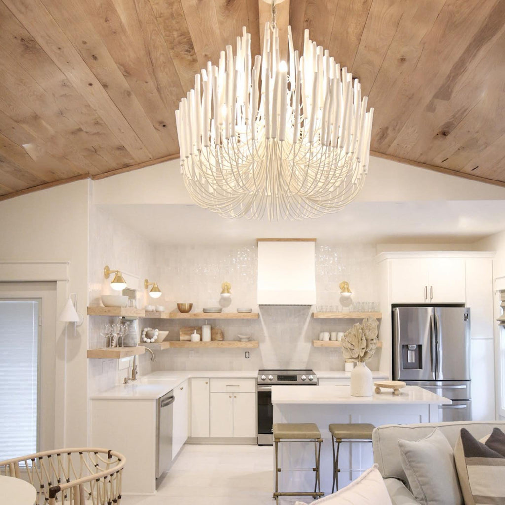 Nyphaiel Postmodern Luxury Wood Chandelier