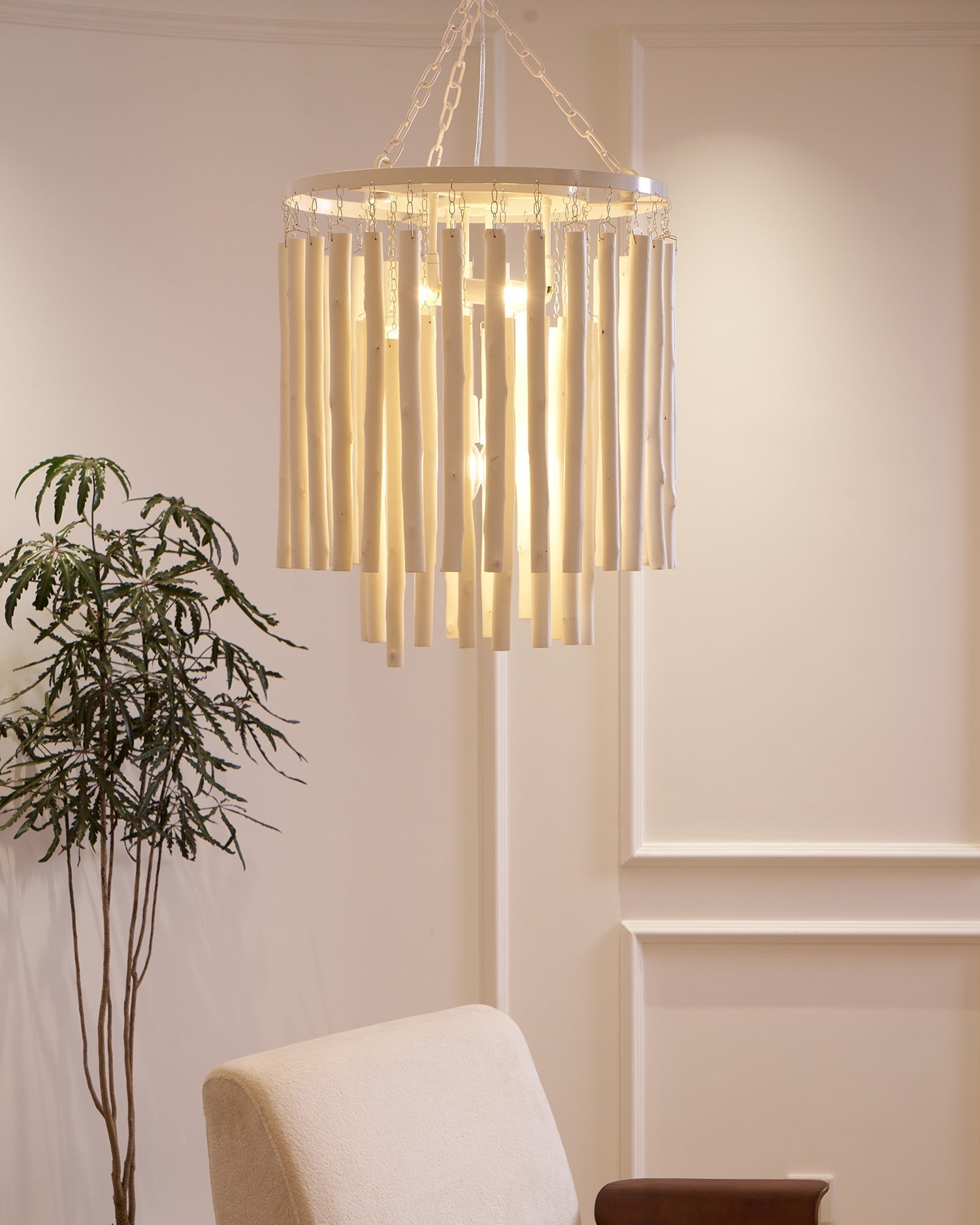 Nyphaiel Postmodern Luxury Wood Chandelier