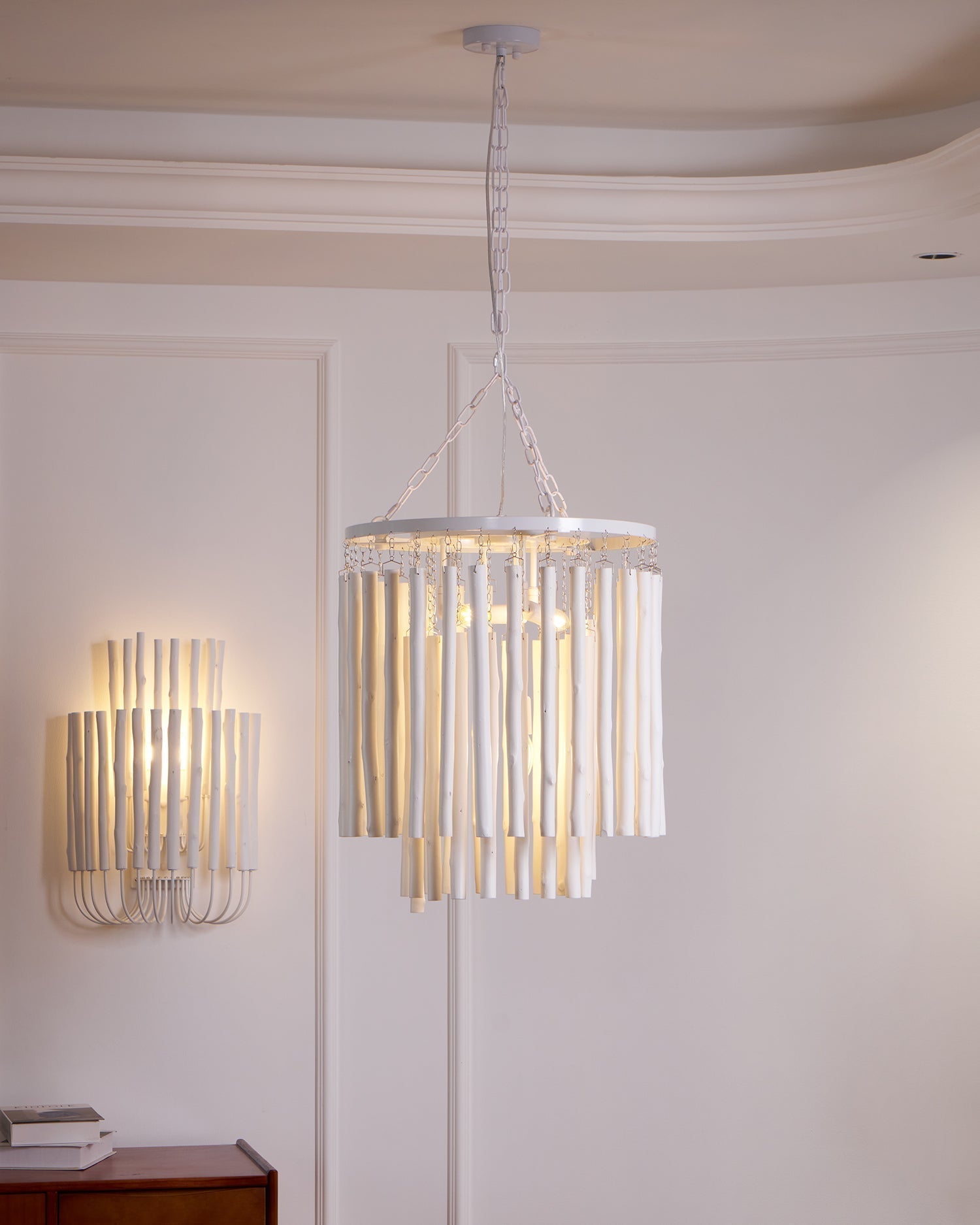 Nyphaiel Postmodern Luxury Wood Chandelier