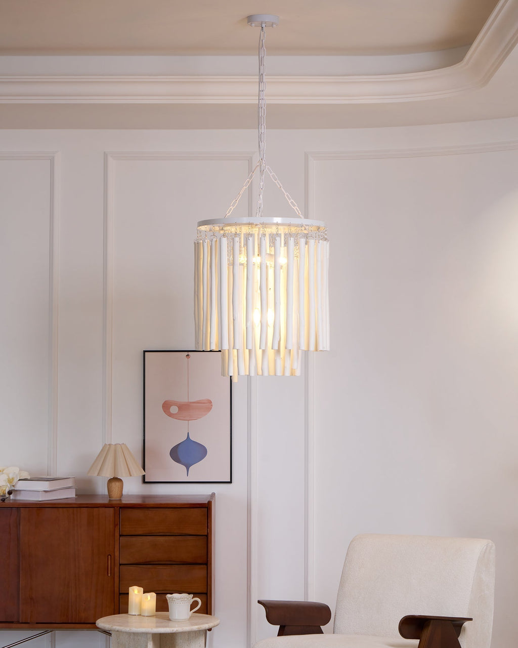 Nyphaiel Postmodern Luxury Wood Chandelier