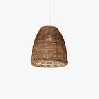 Muto Vintage Rustic LED Pendant Light Rattan Living Room Bedroom