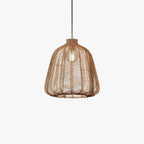 Muto Minimalist LED Pendant Light Rattan Living Room Bedroom Bar