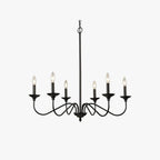 Silva Modern LED Chandelier Black Metal Bedroom Living Room