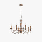 Silva Industrial Design LED Indoor Pendant Light Brown Wood Metal Bedroom/Living Room/Kitchen Island