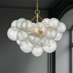 Valentina Luxury Modern LED Bubble Chandelier Glass Living Room
