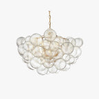 Valentina Luxury Modern LED Bubble Chandelier Glass Living Room