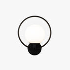 Valentina Modern LED Indoor Wall Lamp Black/Gold Glass Bedroom Hallway