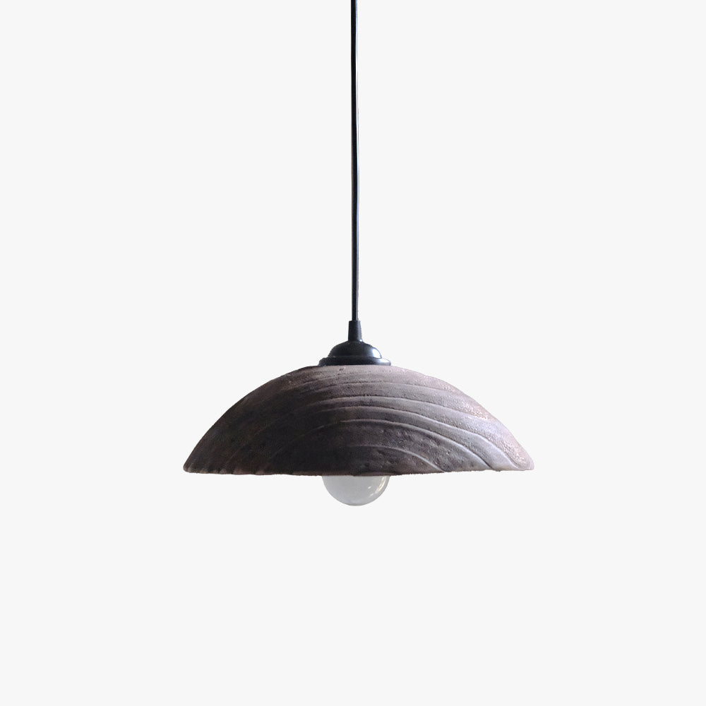 Silva Modern LED Pendant Light Brown Wood Living Room Bedroom