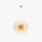 Arisha Modern LED Chandelier Gold Metal Dining/Living Room/Bedroom