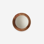 Wall Lamp Metal Body with Wood Rim Minimalist Style