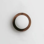 Wall Lamp Metal Body with Wood Rim Minimalist Style